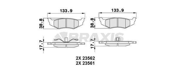 CHRYSLER 300M 3.5 ARKA FREN BALATASI SETİ