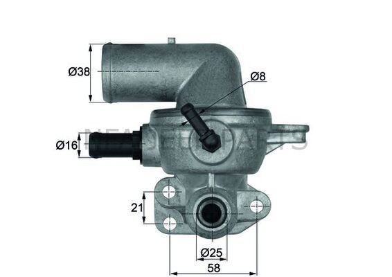 CHRYLSER VOYAGER 2.8 CRD TERMOSTAT 2000-2004