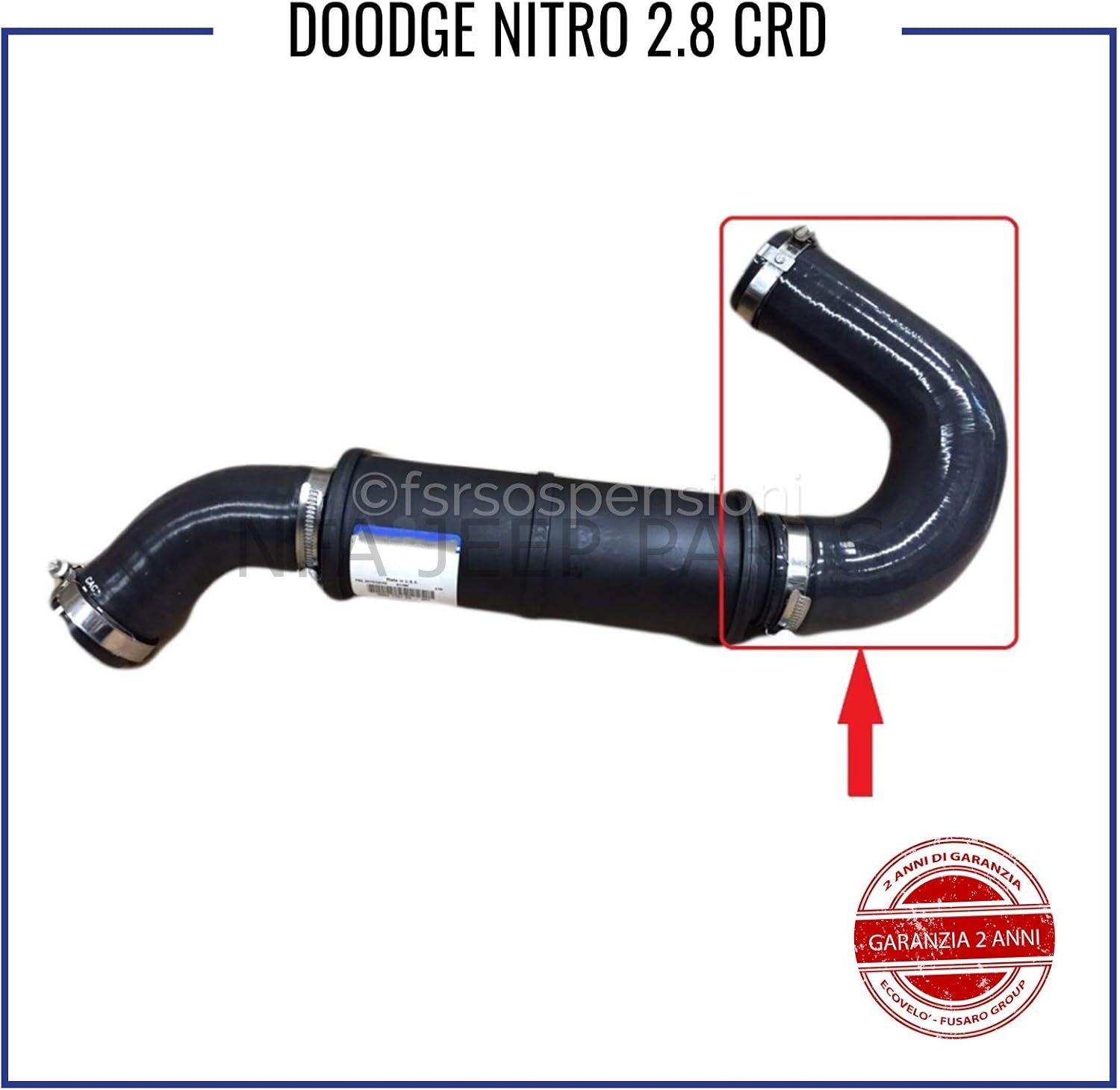 DODGE NİTRO KA 2.8 CRD ARA SOĞUTUCU-TURBO ARASI HORTUM
