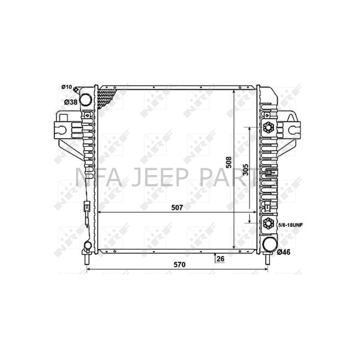JEEP LİBERTY KJ 3.7 SU RADYATÖRÜ 2002-2004