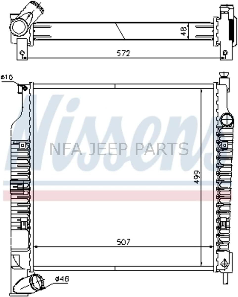 JEEP LİBERTY KJ 2.8 CRD SU RADYATÖRÜ 2002-2004